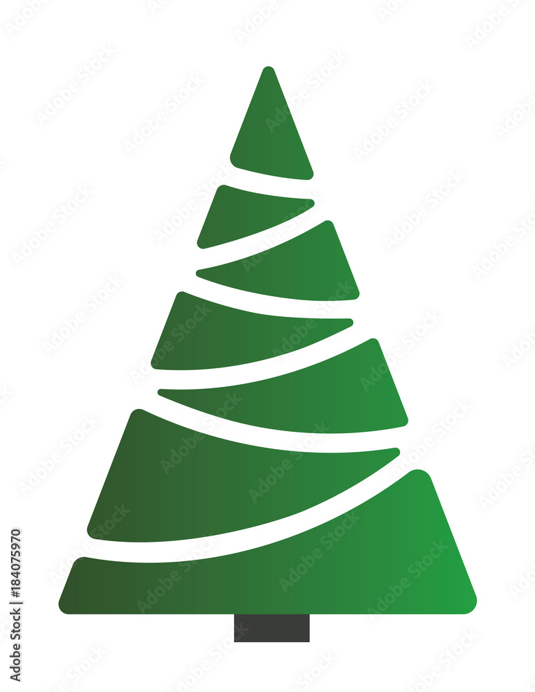 Christmas Tree on white background. Vector illustration Christmas Tree on white background. Vector illustration