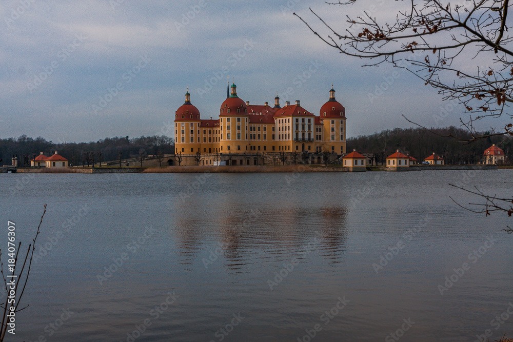 Fototapeta premium Zamek Moritzburg w pobliżu Drezna