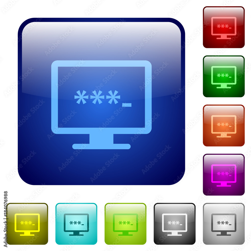 Entering to application color square buttons Entering to application color square buttons
