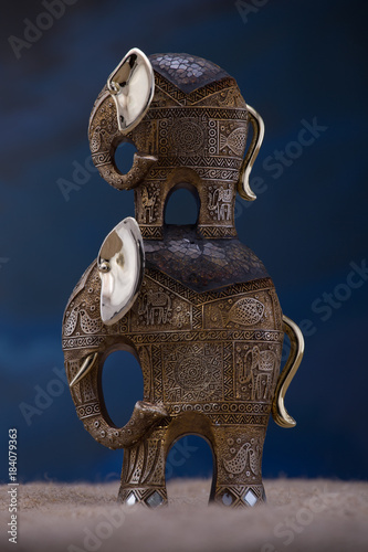 Sticker elephants, souvenir, figurine