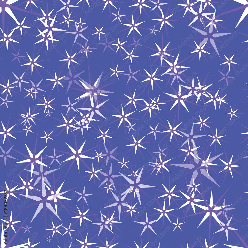 Sparse pointed stars on a blue background Sparse pointed stars on a blue background