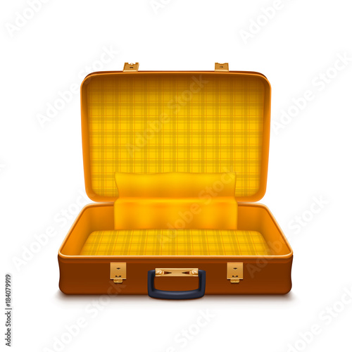 empty leather case