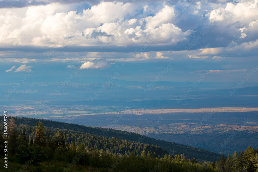 New Mexico valley from Sandia Mountain