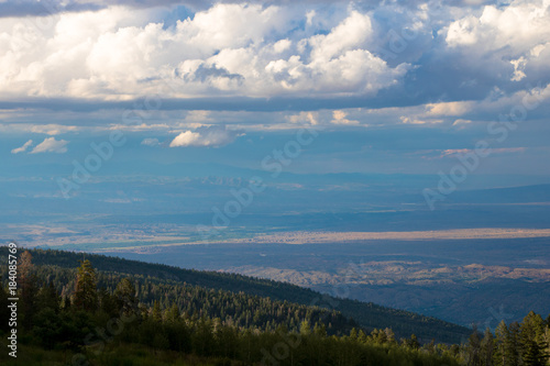 New Mexico valley from Sandia Mountain