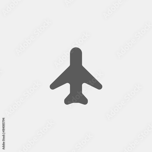 Flight/Airlines icon dark grey new trendy flat style vector symbol