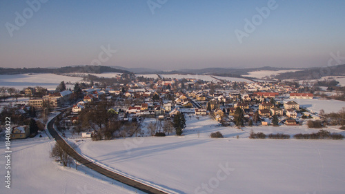 Winter vilage in western Bhemia