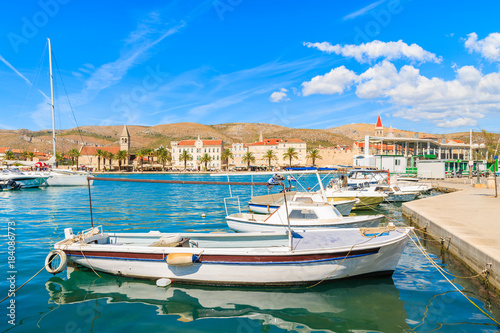 Fishing boats in Trogir port, Dalmatia, Croatia