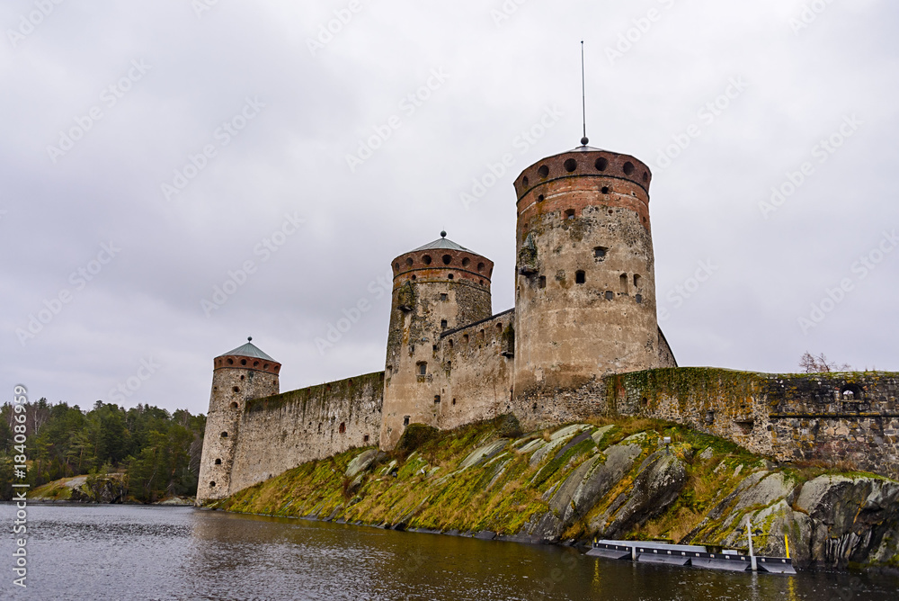Savonlinna fortress in Finland