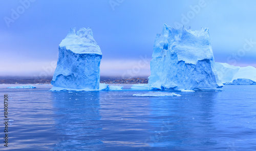 Icebergs outside Ilulissat, Greenland
