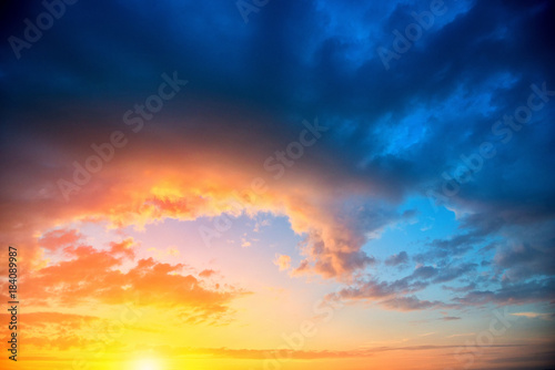 Colorful sky background after sunset © tutye