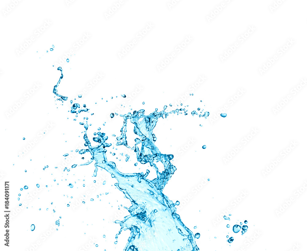 water splash isolated on white background