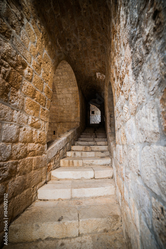 Window of Fort Lovrijenac  St. Lawrence Fortress building architecture in Dubrovnik