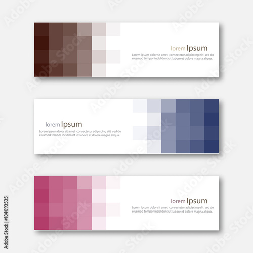 Simple horizontal design banner backgrounds.