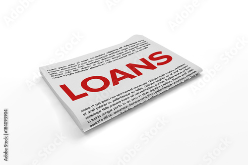 Loans on Newspaper background