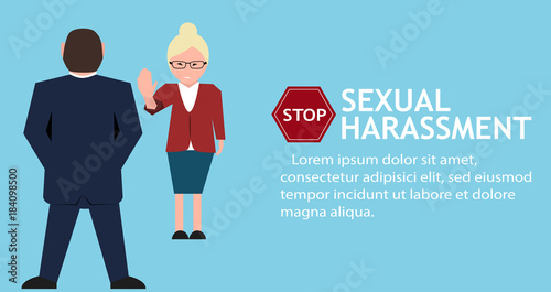 Sexual harassment poster with women