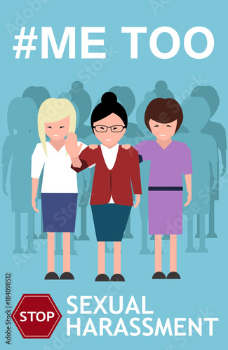 Sexual harassment poster with women