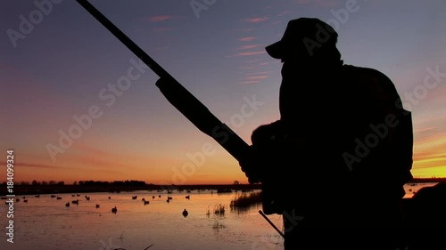 Duck Hunter at Sunrise