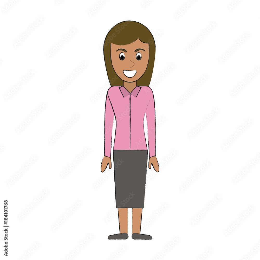 Business woman avatar cartoon icon vector illustration graphic design Business woman avatar cartoon icon vector illustration graphic design