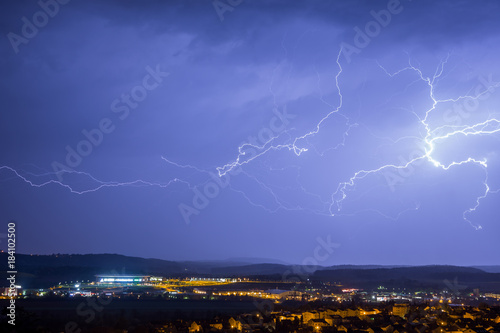 Thunderstorm over Sinsheim Germany