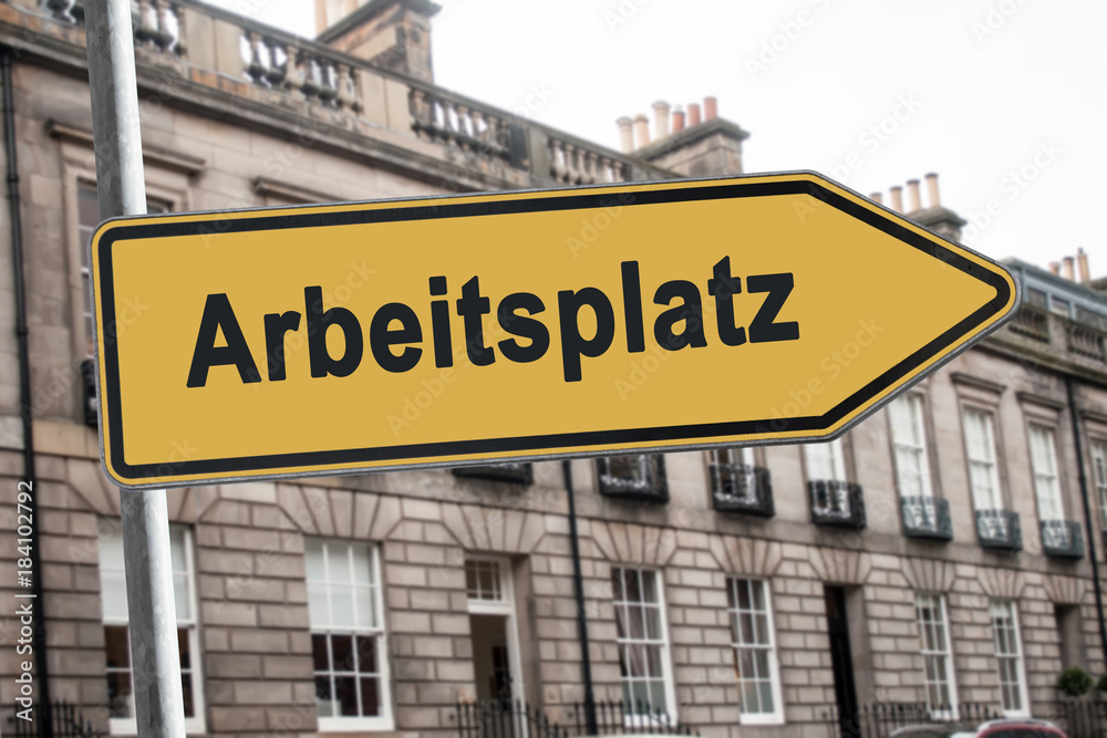 Schild 238 - Arbeitsplatz