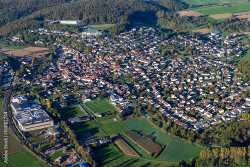 Aerial view of Hoffenheim Germany
