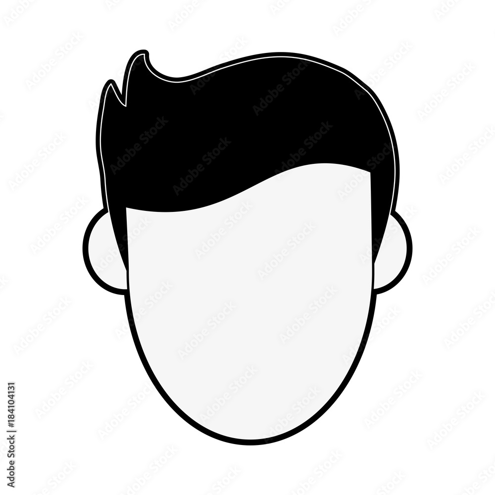 Young man face icon vector illustration graphic design Young man face icon vector illustration graphic design