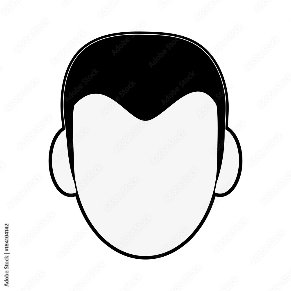 Young man face icon vector illustration graphic design Young man face icon vector illustration graphic design