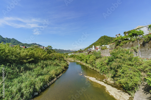 Beautiful country side landscape around Pingxi District