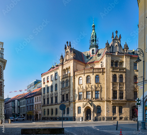 Jakubske Square, Jakubske Namesti and the Church of St. Jacob in Brno, Czech republic