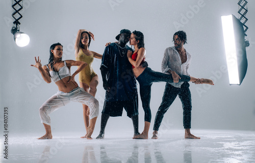 Dancers in a studio