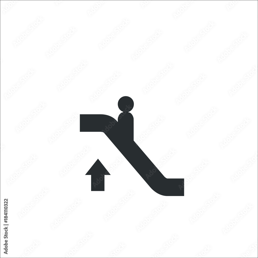 Escalator icon. Vector Illustration Escalator icon. Vector Illustration