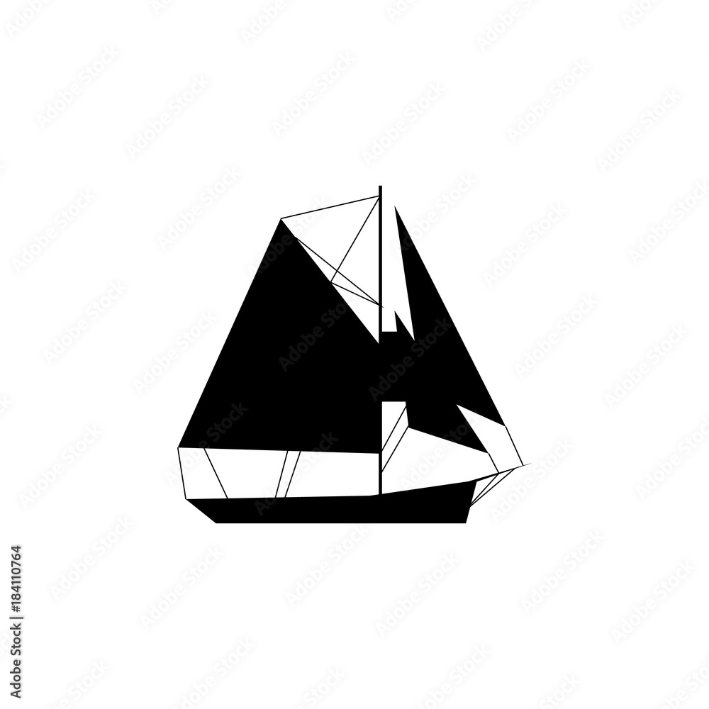 Sailboat icon. Water transport elements. Premium quality graphic design icon. Simple icon for websites, web design, mobile app, info graphics Sailboat icon. Water transport elements. Premium quality graphic design icon. Simple icon for websites, web design, mobile app, info graphics