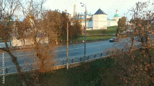 Aerial view Trinity-St. Sergius Lavra in Sergiev Posad photo