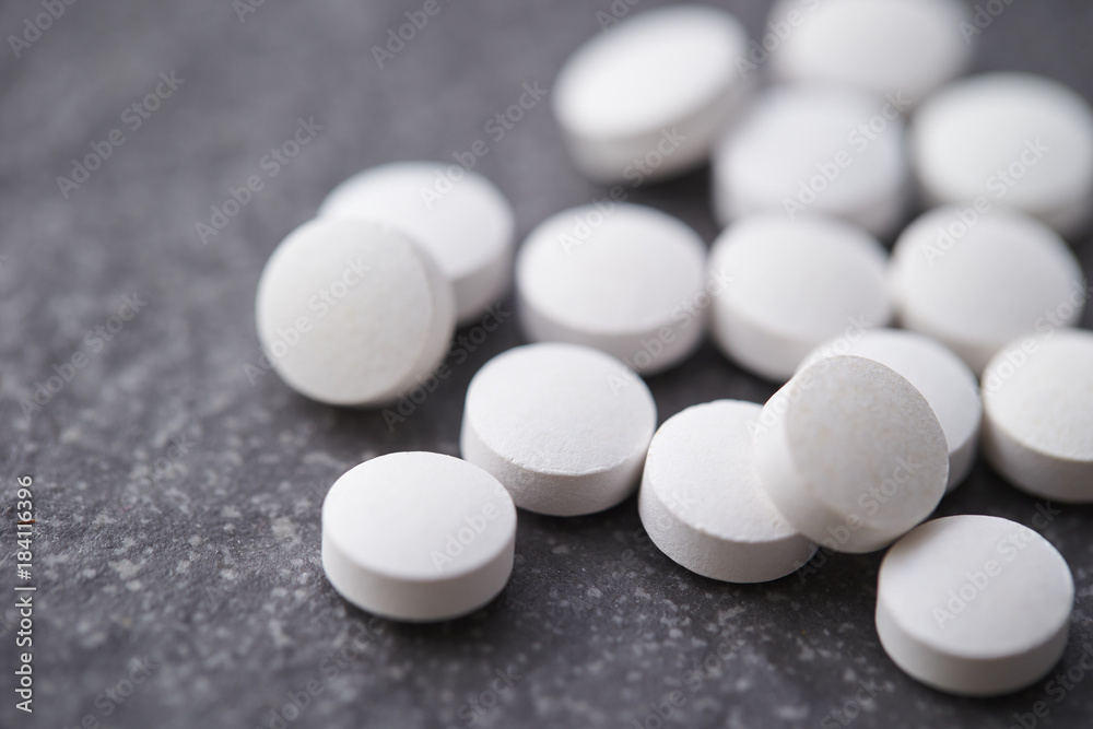 White pill tablets White pill tablets