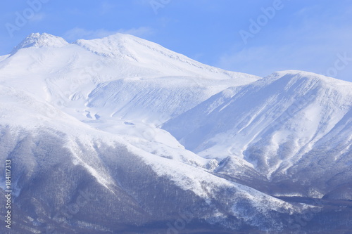 冬晴れの鳥海山 Winter sunny Mt.Chokai / Yuzamachi, Yamagata, Japan
