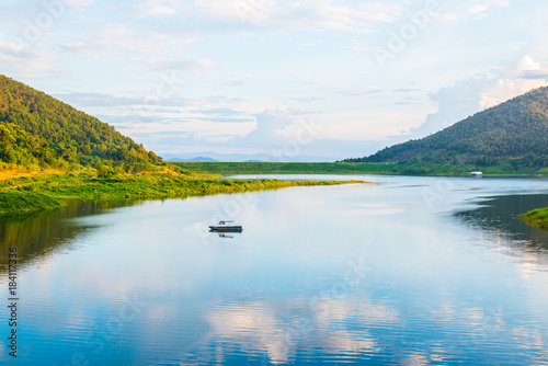 Landscape view of Mae Kuang Udom Thara dam photo
