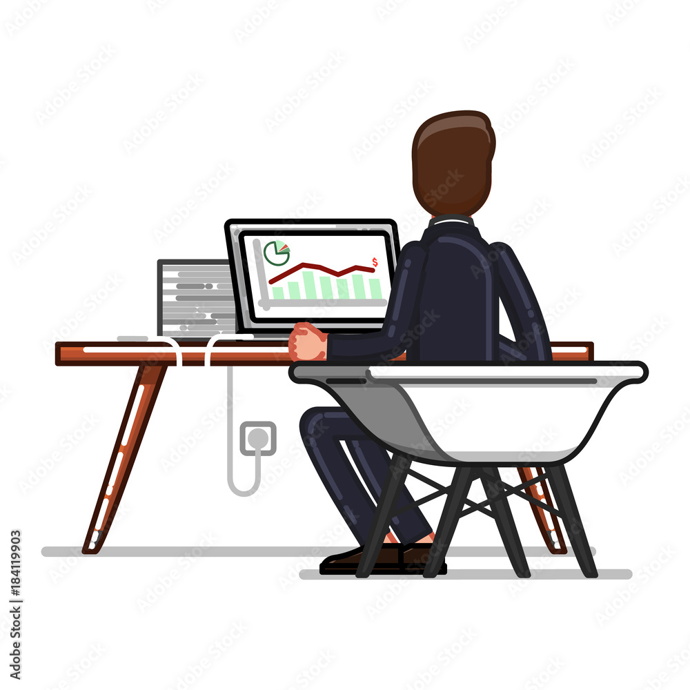 Business sketch man Business sketch man