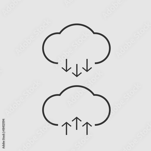 Cloud icon vector art design