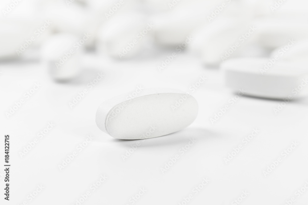 pills isolated on white pills isolated on white