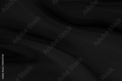 Black fabric texture for background and design  beautiful pattern of silk or linen.