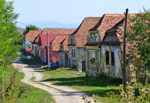 Old buildings in Brasov, Romania