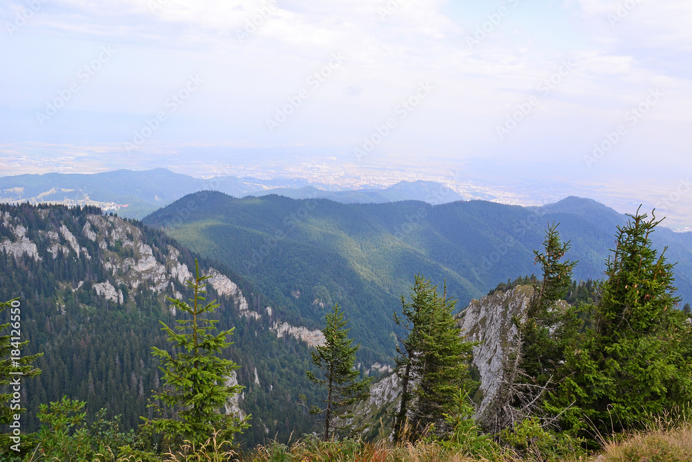 View of the Carpathians in Romania