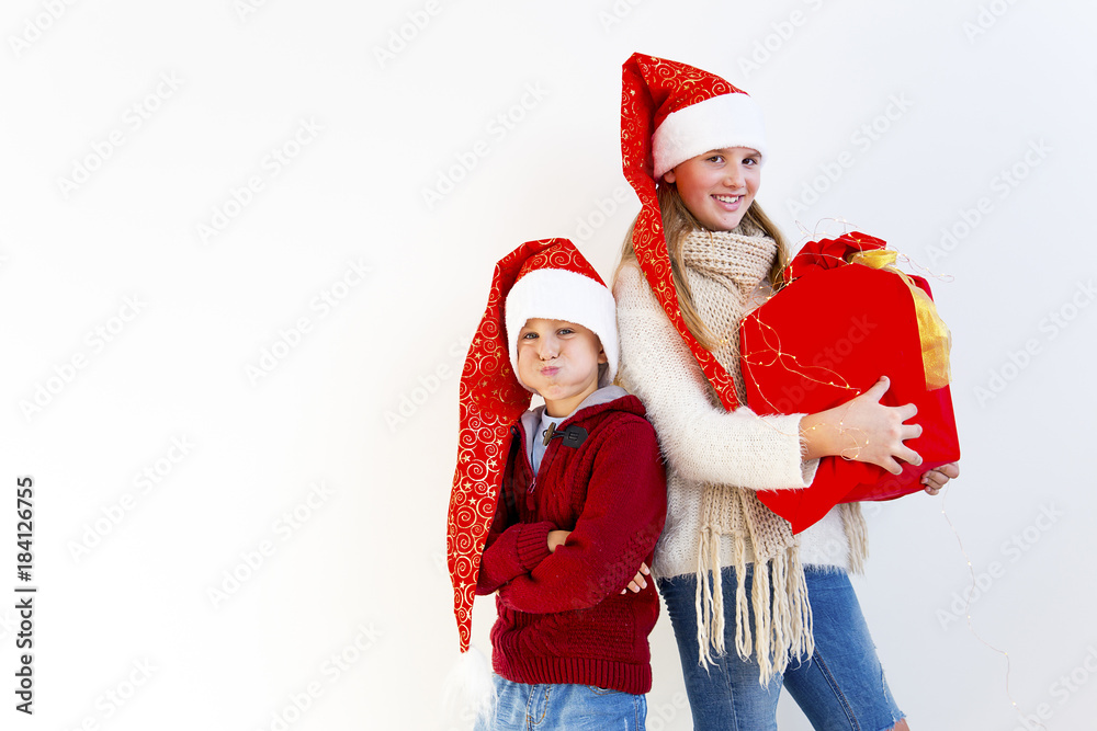 Kids celebrating christmas Kids celebrating christmas