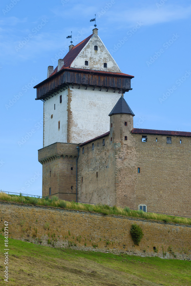 The Tower of Long Herman. Fragment of Narva castle, Estonia