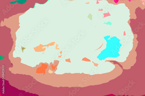 Color abstract digital illustration for design