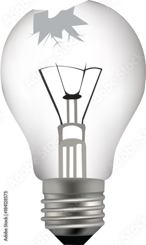 lampadina rotta da rottamare