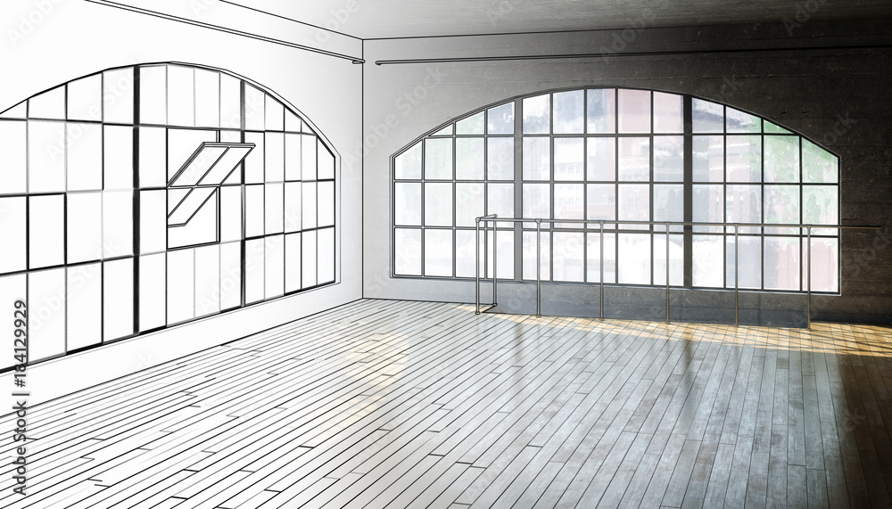 Empty Postindustrial Area (scetch) Empty Postindustrial Area (scetch)