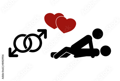 Sexual orientation, homosexuality web icons,symbol,sign, isolated on a white background. Sex icon.  Gender Signs.  Male  symbols.
