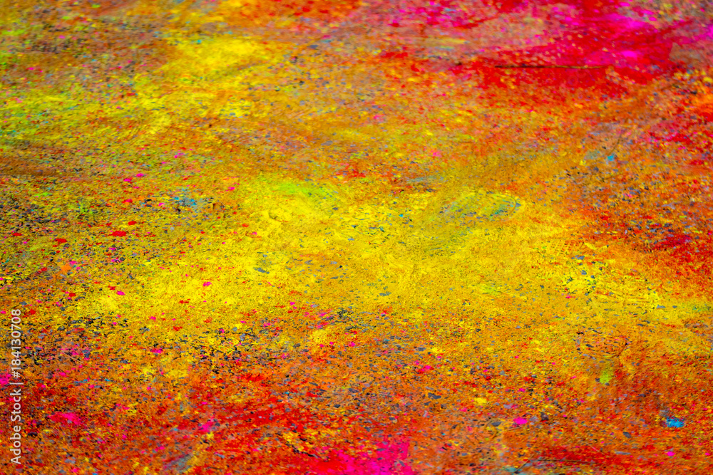 background of holi color powder
