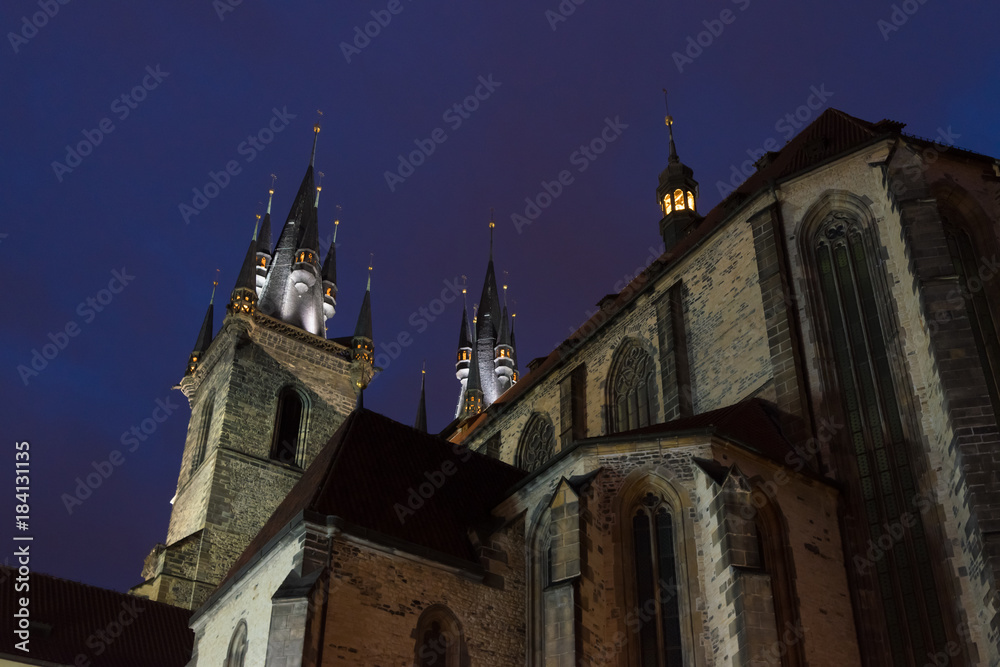 Naklejka premium Tyn church in prague